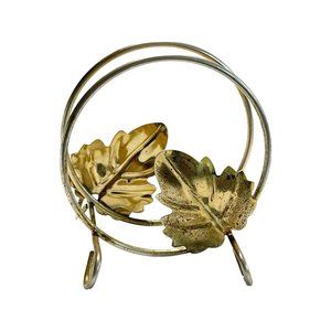 Vintage Gold Leaf Napkin Holder